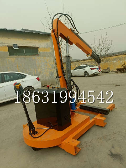 盂县自卸车厢随车吊 自制轮式四不像起重机 四驱平板吊 5吨 贵盛